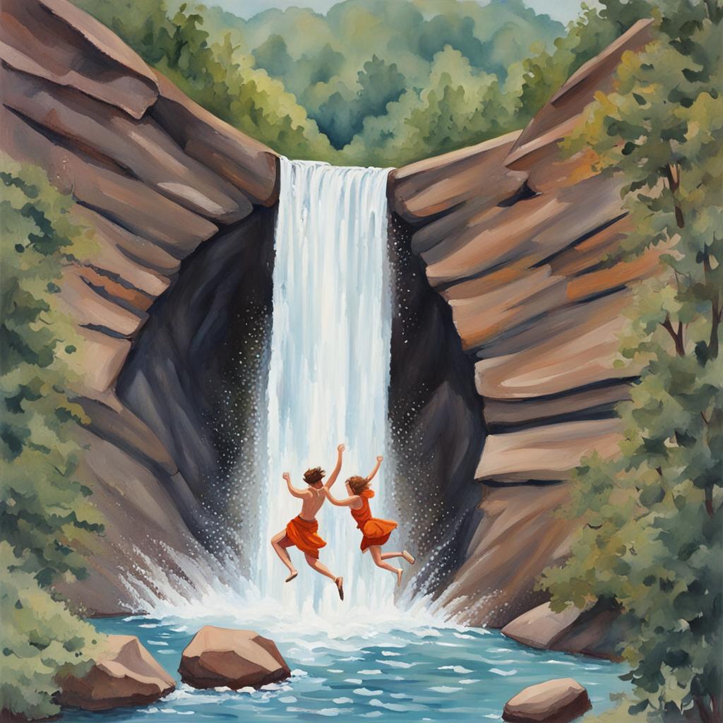Prompt 136 – Cascade: Crafting Unique Love Story Ideas Amidst Falling Waters